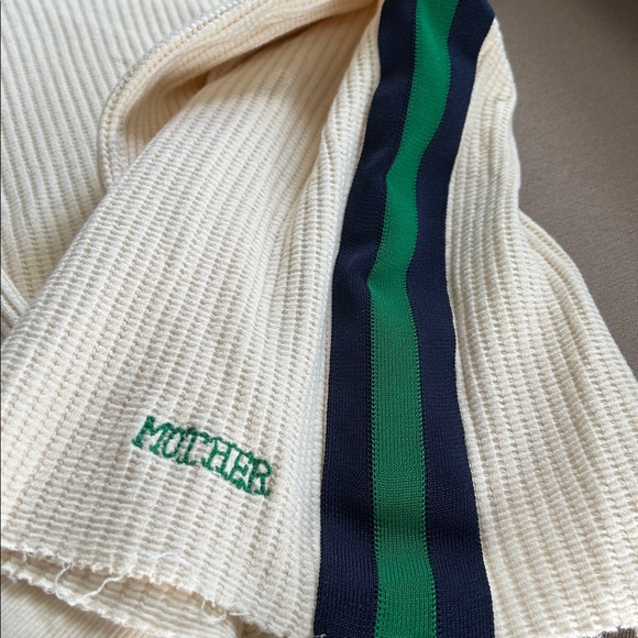 MOTHER Cream Textured Knit Top - Picture 3 of 9